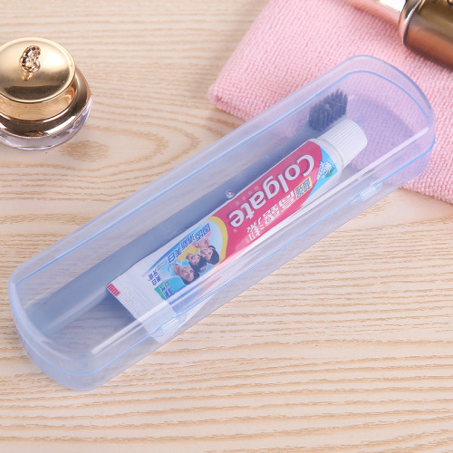 candy color toothbrush box portable transparent toothbrush toothpaste storage box toothbrush cover