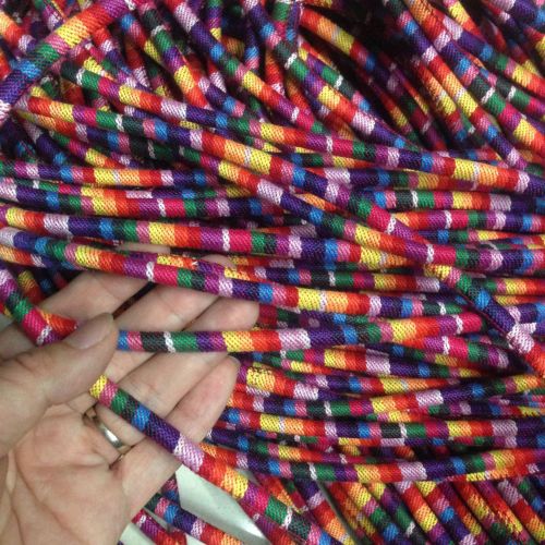 Factory Direct Supply 6mm round Ethnic Stitching Fabric Compound Rope for Clothing Accessories Accessories and Other Craft Accessories