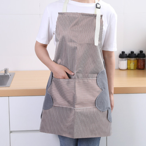 apron waterproof fashion thickening erasable hand cooking kitchen strap oil-proof overalls apron