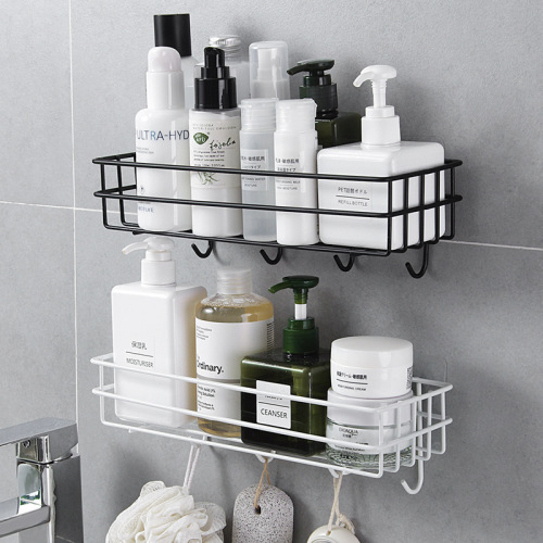 Bathroom Toothbrush Rack Wall-Mounted Punch-Free Toilet Toilet Bathroom Sink Cosmetics Wall Storage