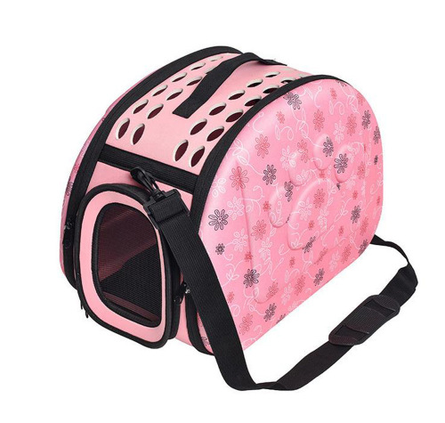 Pet Supplies Outdoor Pet Fashion Crossbody Portable Backpack Removable and Washable Folding Portable Eva Pet Bag