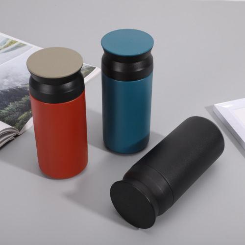 Japan Simple Coffee Color 304 Stainless Steel in-Car Thermos Business Coffee Cup Gift Wholesale