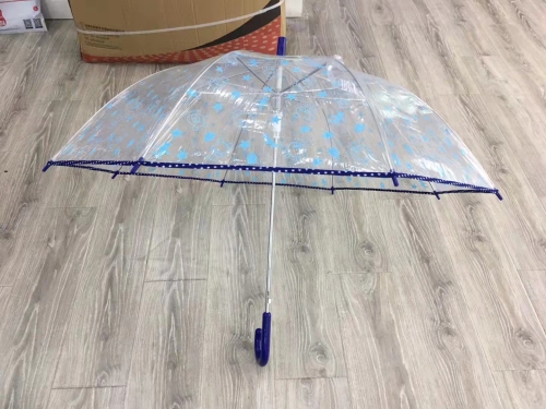 55cm transparent edge covered xingx umbrella pvc umbrella brand new inventory low price processing