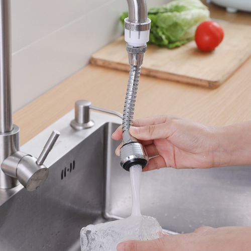 Kitchen Adjustable Faucet Splash-Proof Shower Rotating Lengthened Extension filter Water Saver Bubble