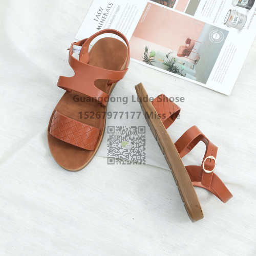 women‘s sandals guangzhou women‘s shoes craft shoes simple all-match flat comfortable women‘s shoes chain temperament