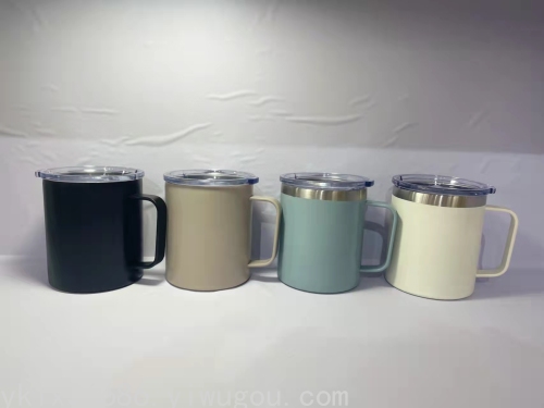 350ml Vacuum Office Cup with Handle Cup Customizable Logo Gift Cup