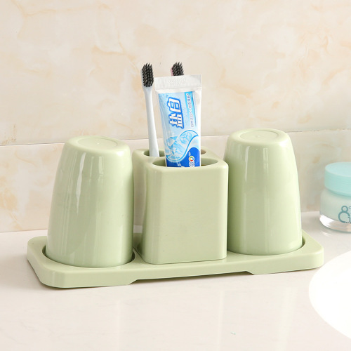 double wash cup home toiletries couple tooth cup three-piece toilet tooth holder toothbrush holder