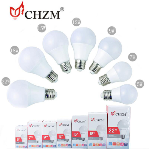 led bulb led bulb chzm bulb cross-border hot 5 w7w9w12w15w18w22w high lumen
