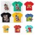 Brand Children's Clothing Summer Leftover Stock Clearance Children's Short-Sleeved T-shirt 5 Yuan Stall Night Market Cheap Wholesale Running Rivers and Lakes Children's Clothing