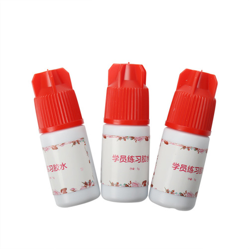 Wholesale 5ml White Bottle Grafting Eyelash Glue Low Sensitivity Micro Stimulation Beauty Salon Students Practice Glue