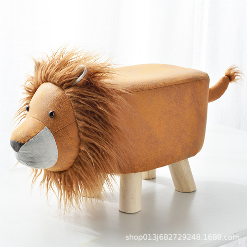 small lion stool children‘s cartoon animal stool home shoe changing stool doorway creative small stool living room small low stool