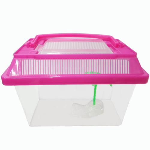 Supply All Kinds of Plastic Transparent Fish Tank Turtle Jar Pet Jar Insect Cage Feeding Box Wholesale 
