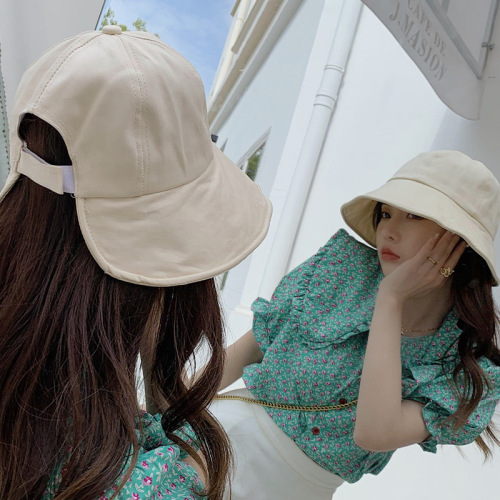 japanese style artistic hat female summer fisherman hat korean style face cover sun protection hat can tie ponytail sun basin hat tide