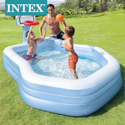 intex57183 shooting rectangular summer outdoor inflatable pool children‘s family play inflatable toys wholesale