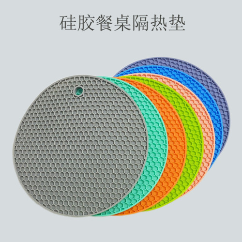 Edible Silicon Honeycomb Insulation Pad Silicone Placemat round Pot Mat Table Mat Coaster Nordic Style 