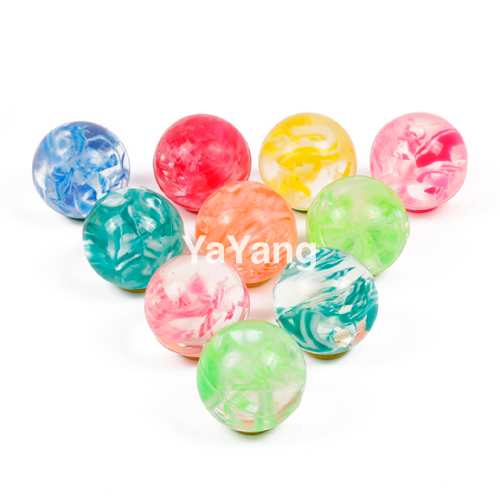 no. 27 transparent floating colorful cloud elastic ball children‘s gift egg twister bouncing ball
