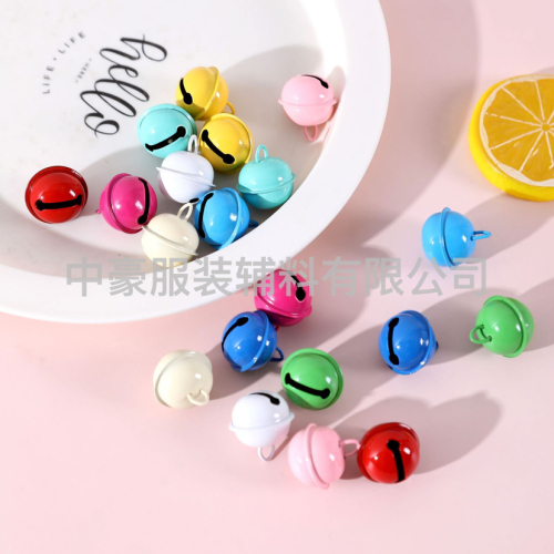 jewelry accessories 22mm candy color paint metal bell keychain color creative pendant accessories