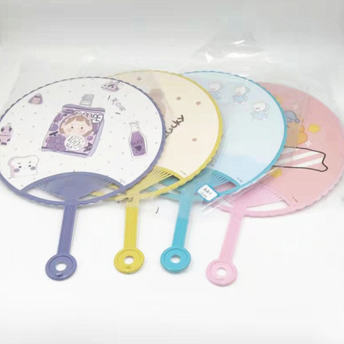 Popular Small Fan for Children and Students summer Cute Mini Portable Plastic Fan Hand Fan