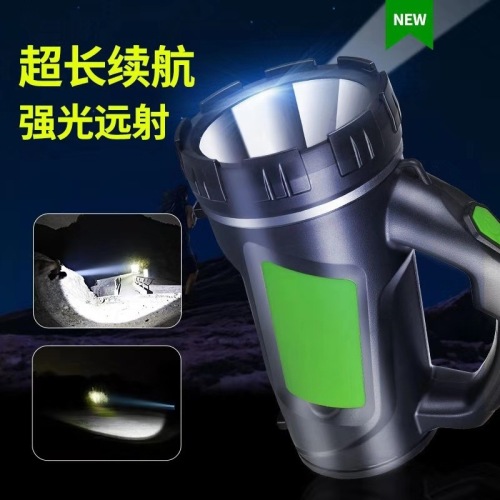new factory direct light led flashlight household emergency rechargeable searchlight outdoor fishing portable lamp