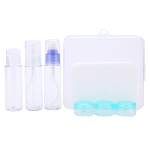 sub-bottle lotion bottle travel set 8-piece portable simple and practical skin care empty bottle