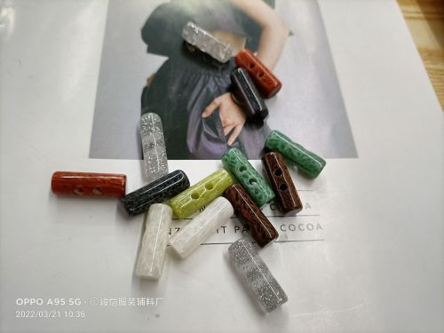 natural red dongling jade stone cylindrical button high-end men‘s and women‘s wool cardigan button cheongsam stick buckle