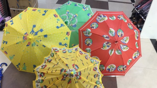 45cm children‘s flower umbrella mixed color mixed picture foreign trade low block children‘s umbrella factory direct sales low price wholesale