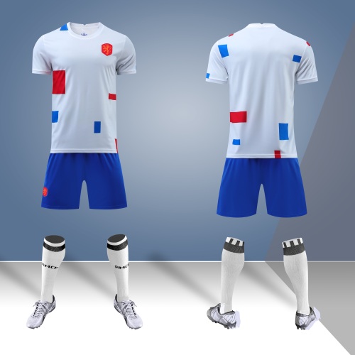 2022 World Cup Dutch National Team Jersey Main and Away Custom No. 11 Robben Soccer Suit Set Children‘s Summer