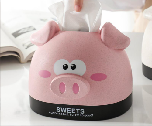 Cute Cartoon Ins Style Tissue Box Household Living Room Coffee Table Paper Extraction Box