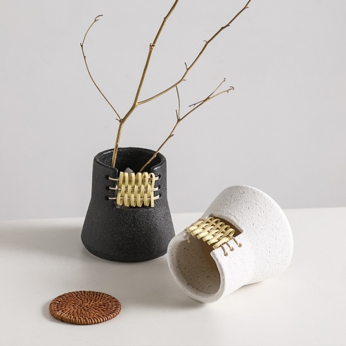 bamboo ins creative nordic modern minimalist home decoration floral small fresh artistic ceramic vase decoration