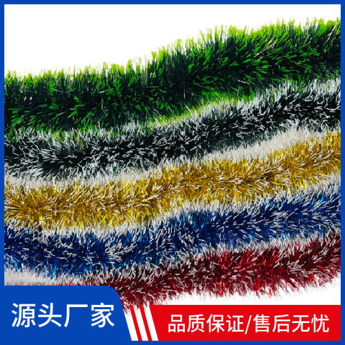 factory direct supply christmas white edge wool tops classroom layout birthday party wedding color strip 5-layer encryption ribbon