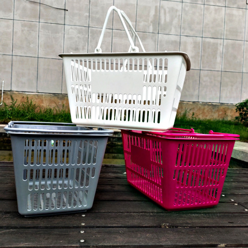 japanese hand basket small supermarket shopping basket plastic hand basket thickened shopping basket fruit storage basket vegetable basket