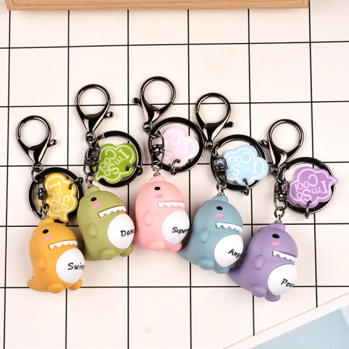 Korean Cute Dinosaur Doll Keychain Pendant Student Bag Key Chain Mobile Phone Ornaments Creative Gifts Wholesale