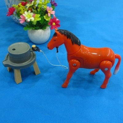 New Electric Pony Pull Grinding Pile toy Pull Mill Horse Circle Electric Horse Toy
