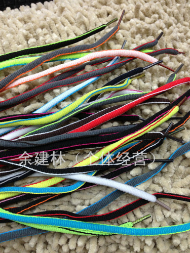 supply shoelaces wholesale exquisite semicircle high quality two-color shoelaces fashion multi-purpose