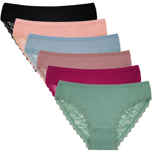 Yunmengni Foreign Trade Women‘s Underwear women‘s Cotton Briefs Amazon AliExpress Solid Color Underwear Spot Wholesale