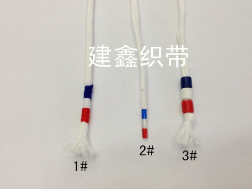 Factory Wholesale Red， White and Blue Three-Color Head New Sports Pants Belt Rope Sports Cap Rope Shoelace Or Hat Drawstring