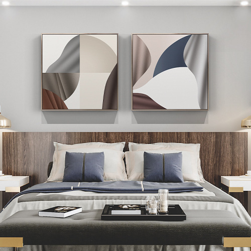 modern minimalist style abstract decorative painting living room dining room hanging painting minimalist square mural