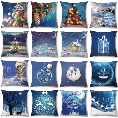 Christmas Pillow Cartoon Amazon Household Products Digital Printing Plush Custom Pillowcase 