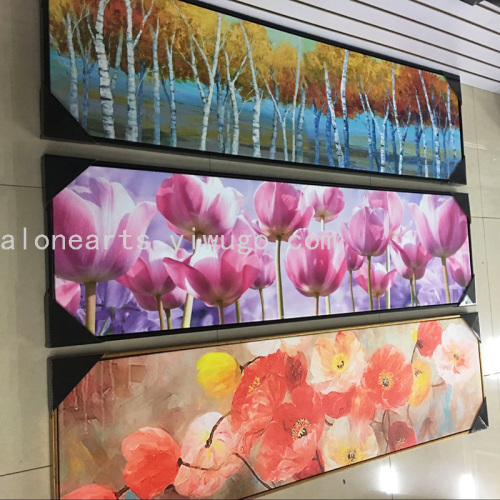 flowers natural landscape oil painting hotel hotel bed & breakfast room hanging painting home bedroom painting bedside painting