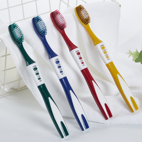 Gold 742 Men‘s Care Brush Filaments Non-Slip Toothbrush Handle Color Soft-Bristle Toothbrush Wholesalers Super Exclusive