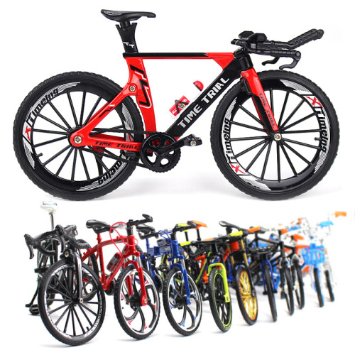 new cross-border creative alloy bicycle model decoration mini bicycle metal toy model collection