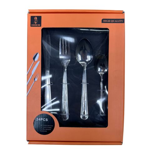 stainless steel western tableware set household western-style window boxed knife， fork and spoon gift tableware