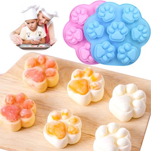 silicone 7-piece cat claw cake mold ice cream jelly pudding soap cake mold baking tool