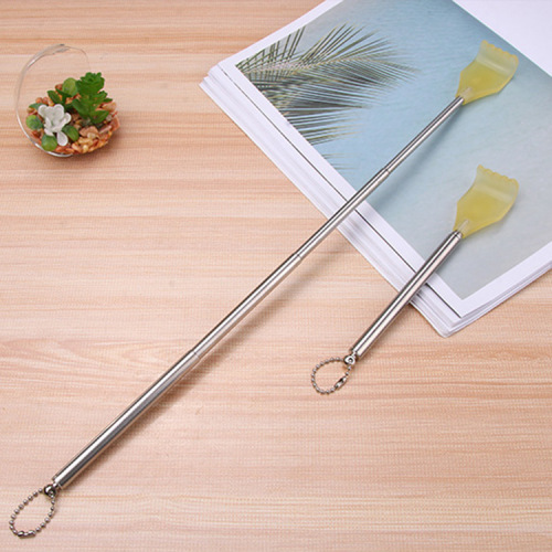 four-section telescopic tickle massage stainless steel back scratcher tickle rake tickle