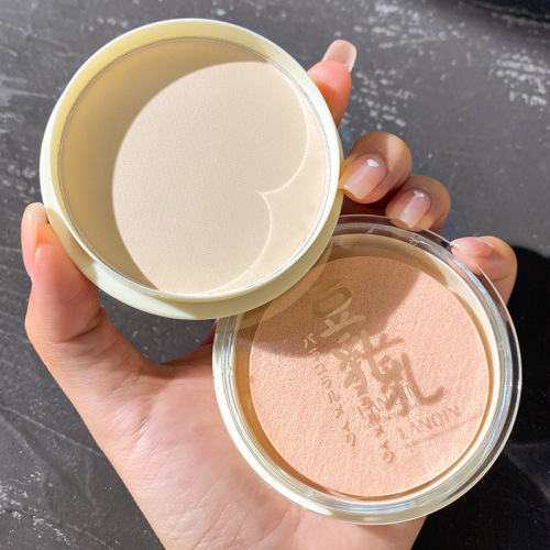 lanqin japanese concealer makeup soy milk powder cake repair white makeup long-lasting oil control moisturizing honey powder authentic