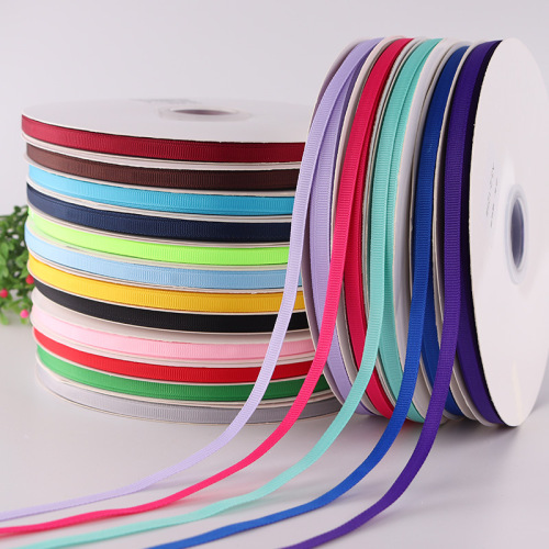 spot 0.6cm ribbon red ribbon solid color thread belt gift packaging satin ribbon flower packaging size 100 1 roll