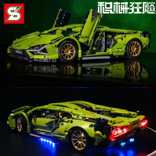 s brand compatible with lego lambofala remote control racing model puzzle assembly building blocks toy gift one-piece delivery