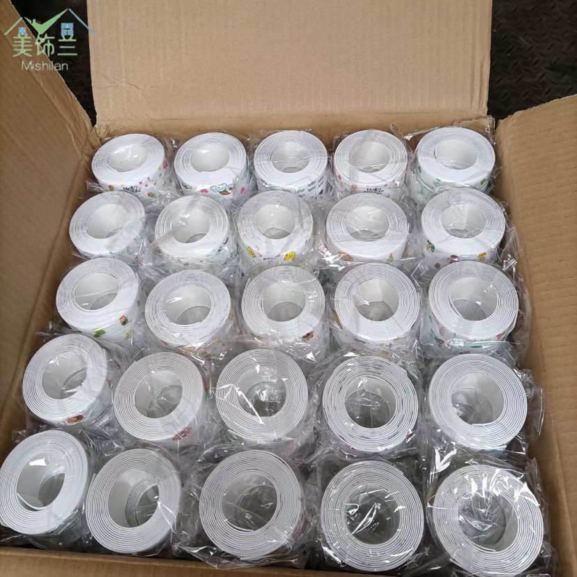 马桶边缘防水贴卫生间粘贴加宽底边条边缘美化水池边缝隙美缝卡通详情4