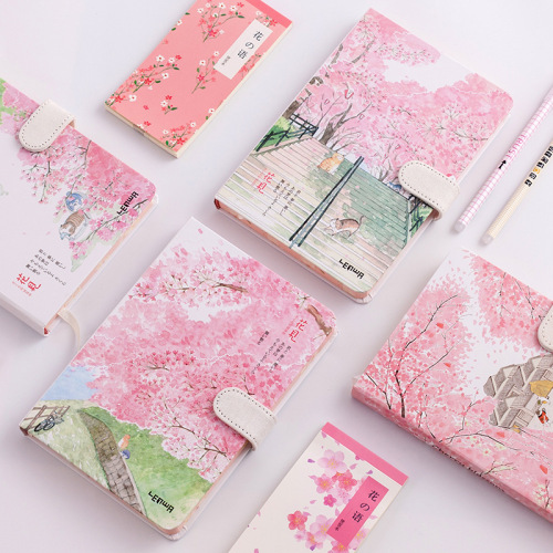 creative color page hand book memo diary book korean simple small clear novice book notebook stationery