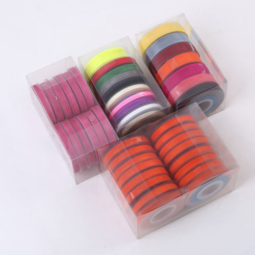 wholesale ribbon color pvc packaging snow gauze belt multi-specification gift box packing tape diy clothing accessories